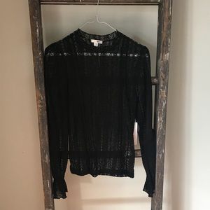 Amuse Society Crochet Knit Top